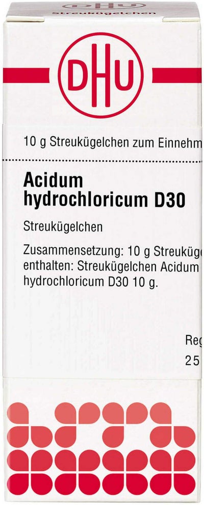 Dhu Acidum Hydrochloricum D 30 Globuli 10 G