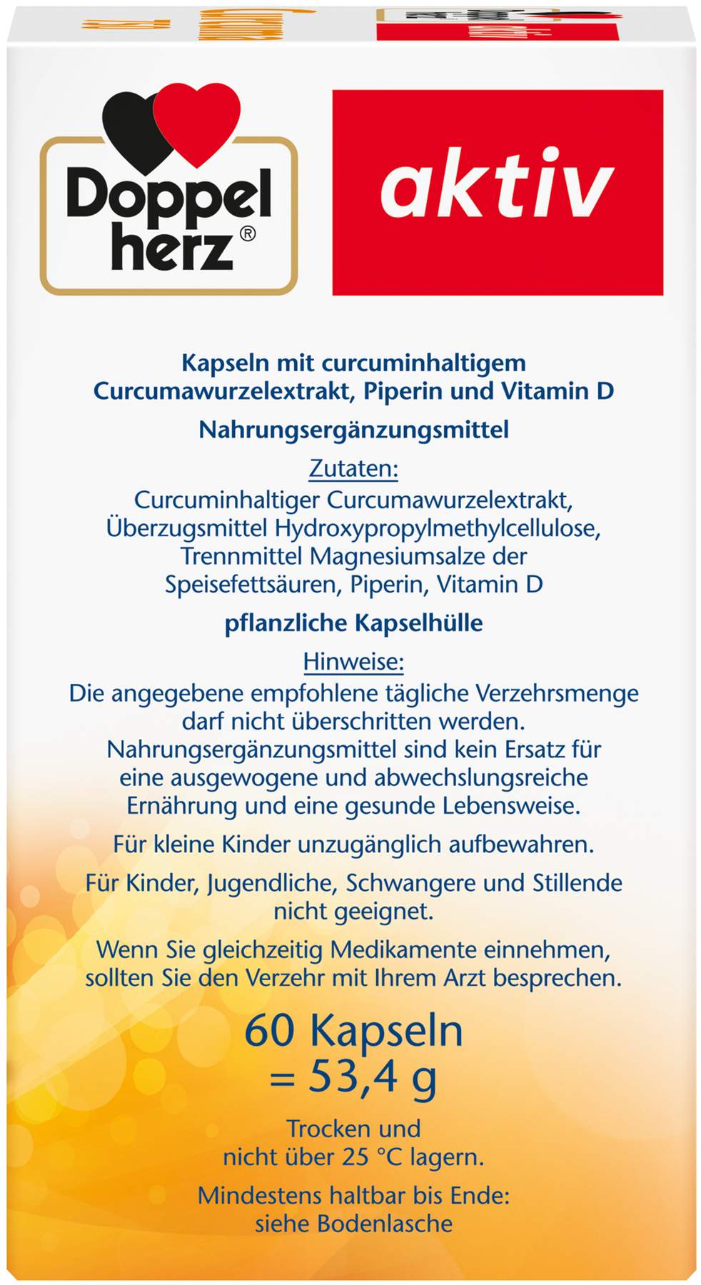 Doppelherz aktiv Curcuma 750 60 Kapseln
