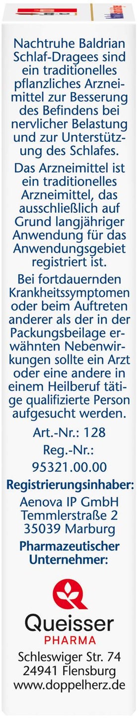 Doppelherz Aktiv Nachtruhe Baldrian - Schlaf - Dragees N 30 Stück