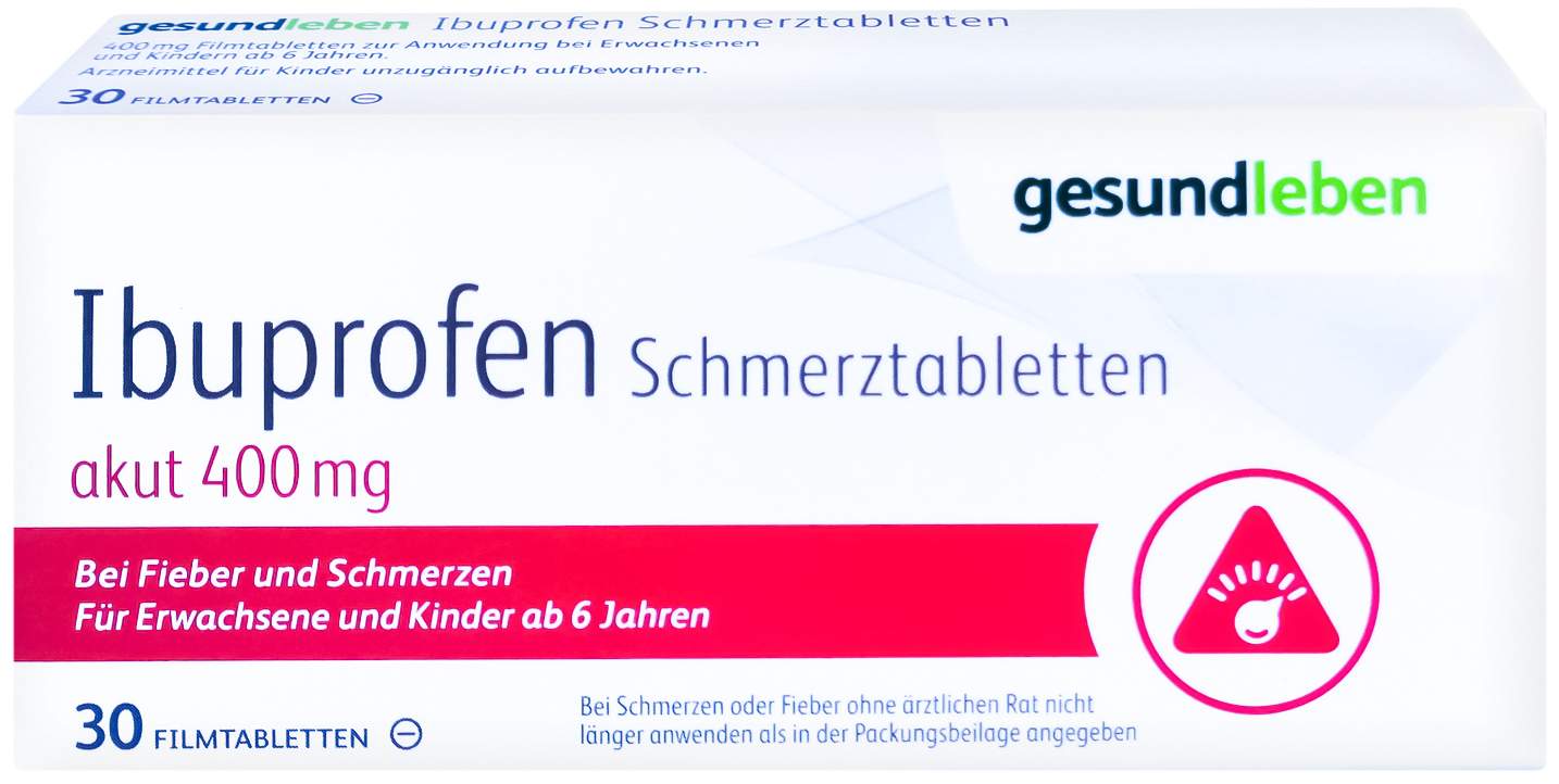 Ibuprofen Schmerztabletten 400 mg Filmtabletten