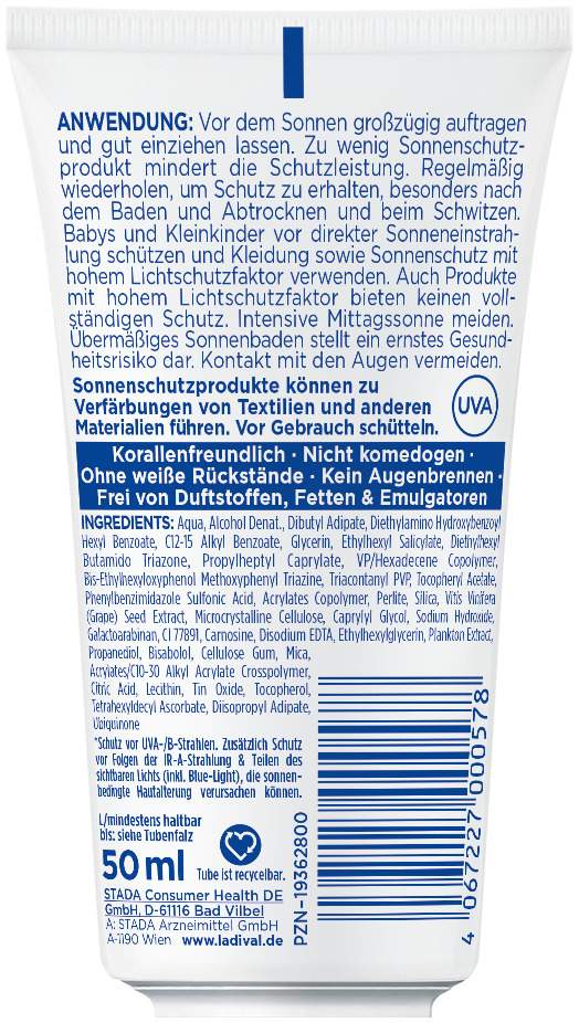Ladival allergische Haut Sonnenschutz-Gel Gesicht LSF 50+ 50 ml