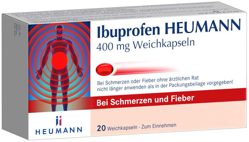 Ibuprofen Heumann 400 mg Weichkapseln 20 Stück