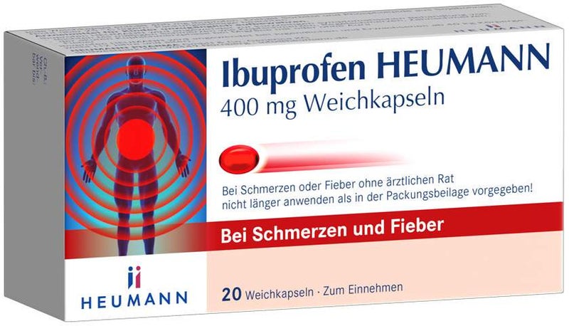 Ibuprofen Heumann 400 mg Weichkapseln 20 Stück