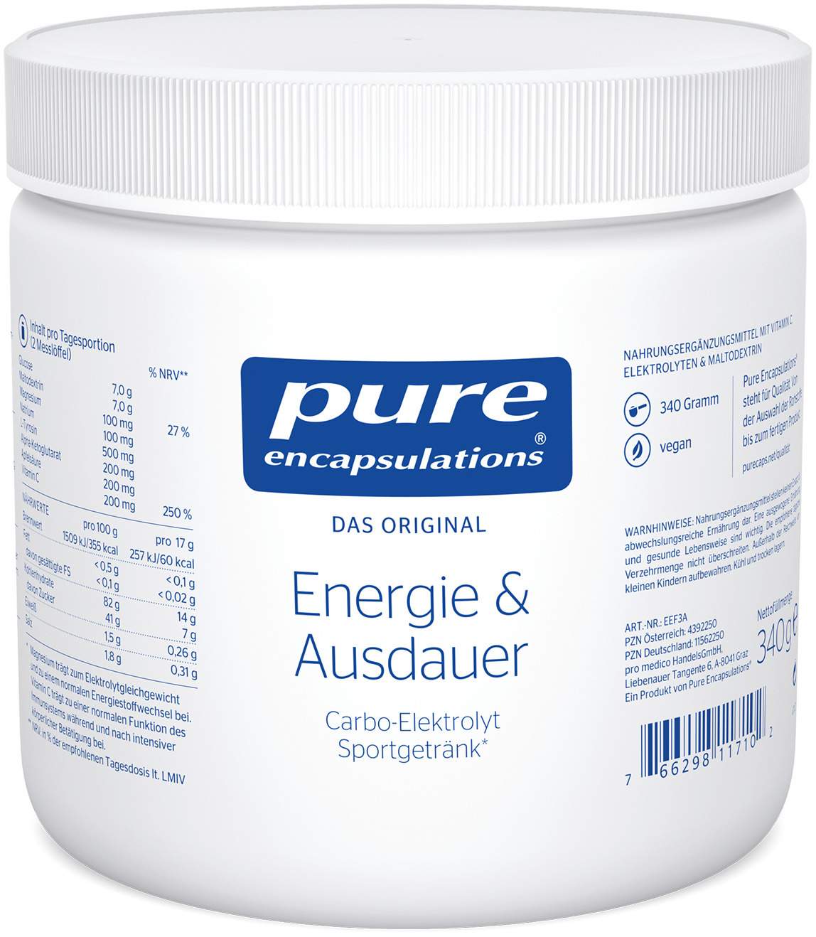 Pure Encapsulations Energie & Ausdauer 340 G  Pulver