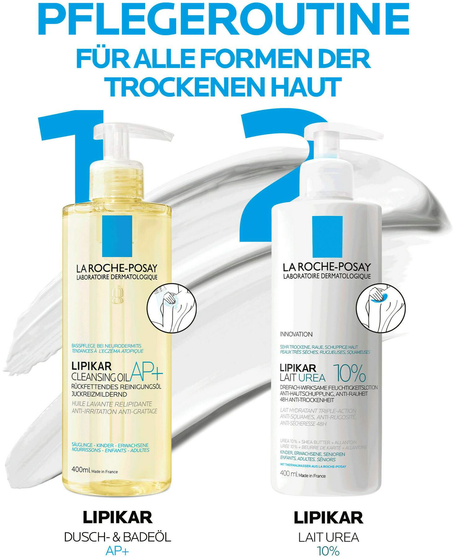 La Roche Posay Lipikar Lait Urea 10% 400 ml Milch