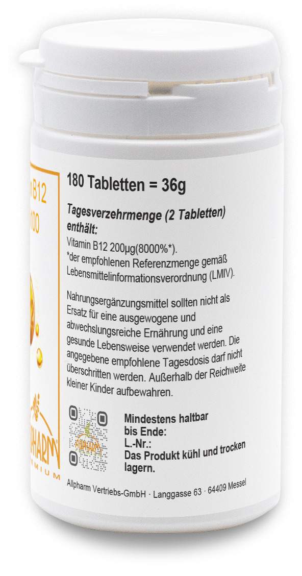 Vitamin B12 Opti 180 Tabletten