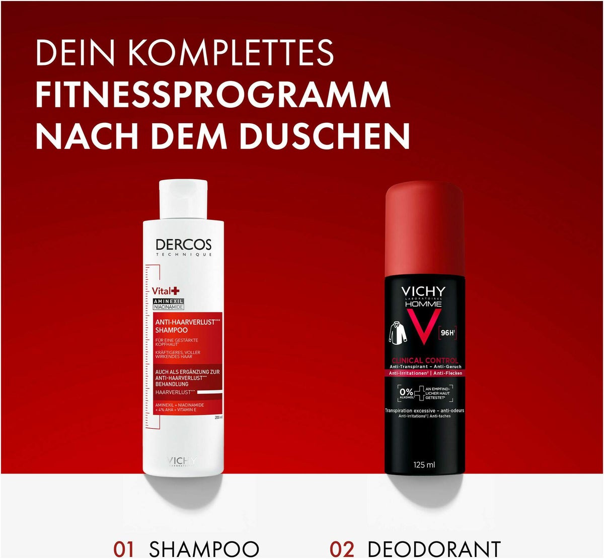 Vichy Homme Deo Spray Aero 96h 125 ml
