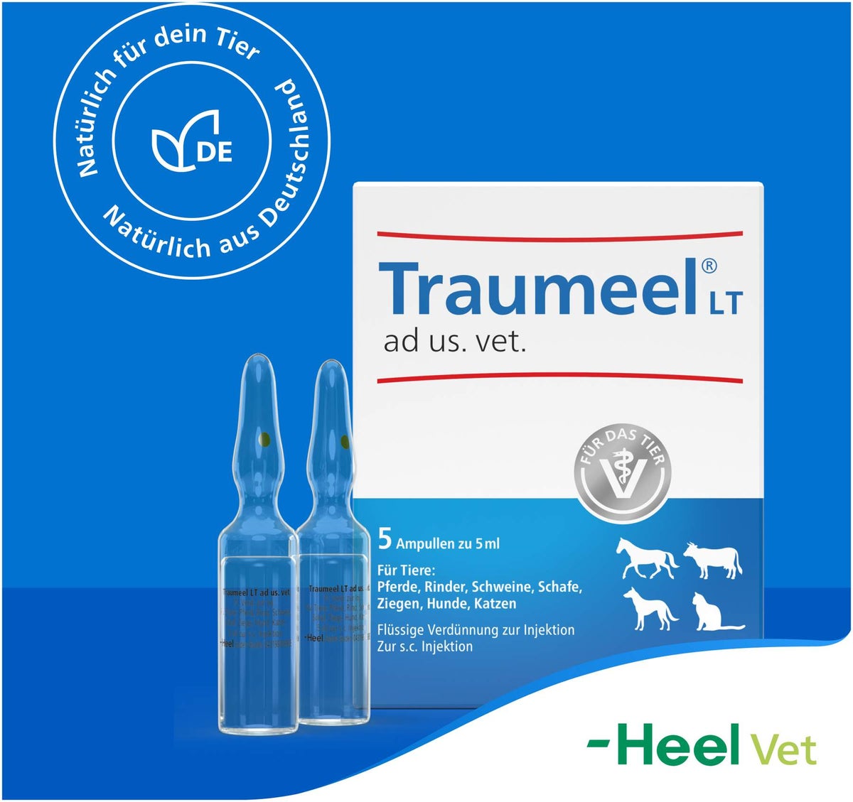 Traumeel Lt vet. 5 X 5 ml Ampullen