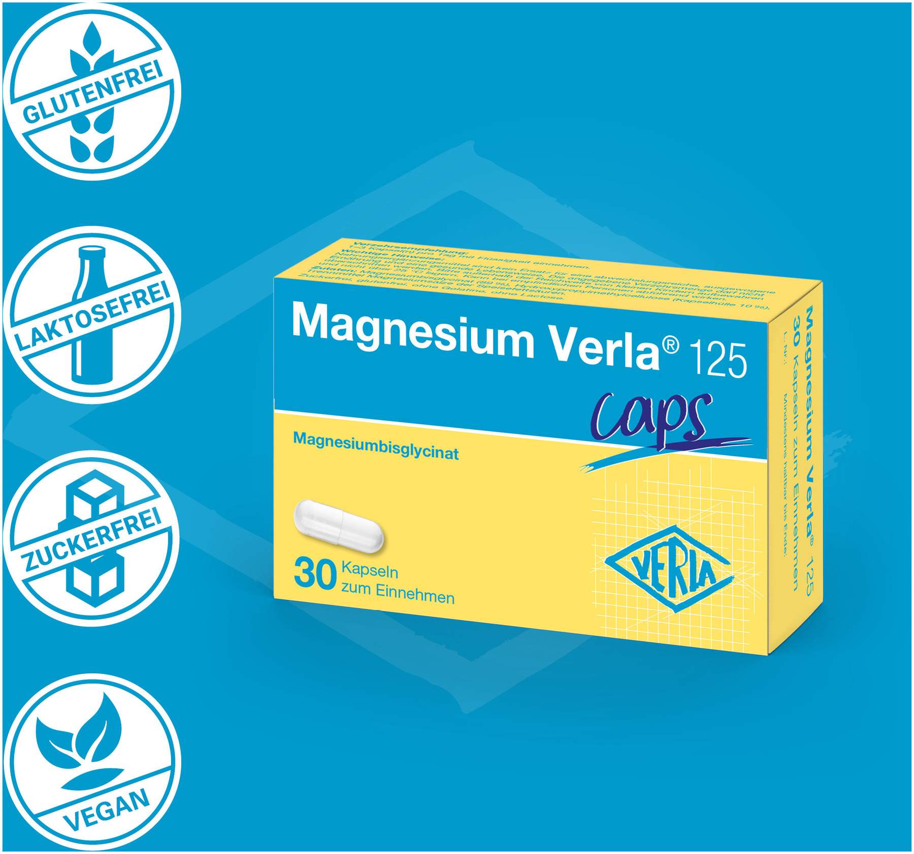 Magnesium Verla 125 mg 30 Kapseln