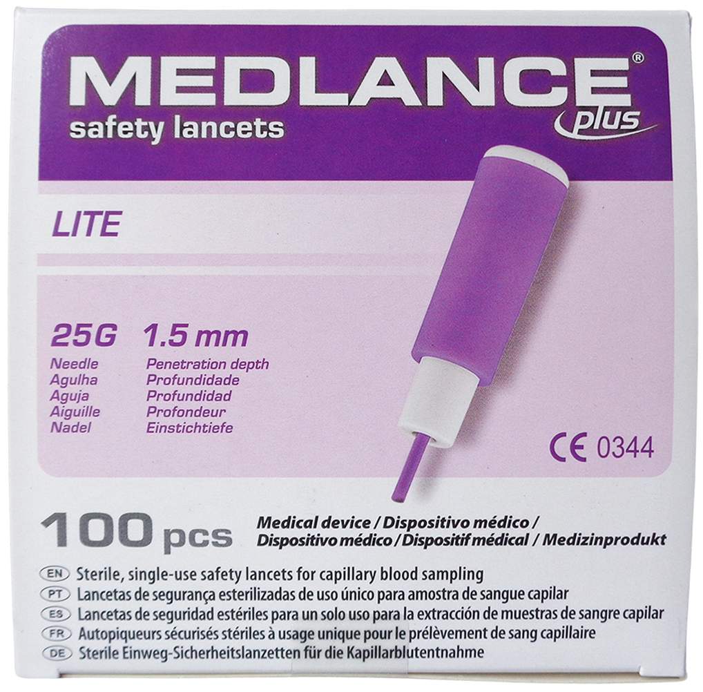 Medlance Plus Lite Sicherheitslanzetten 25 G  100