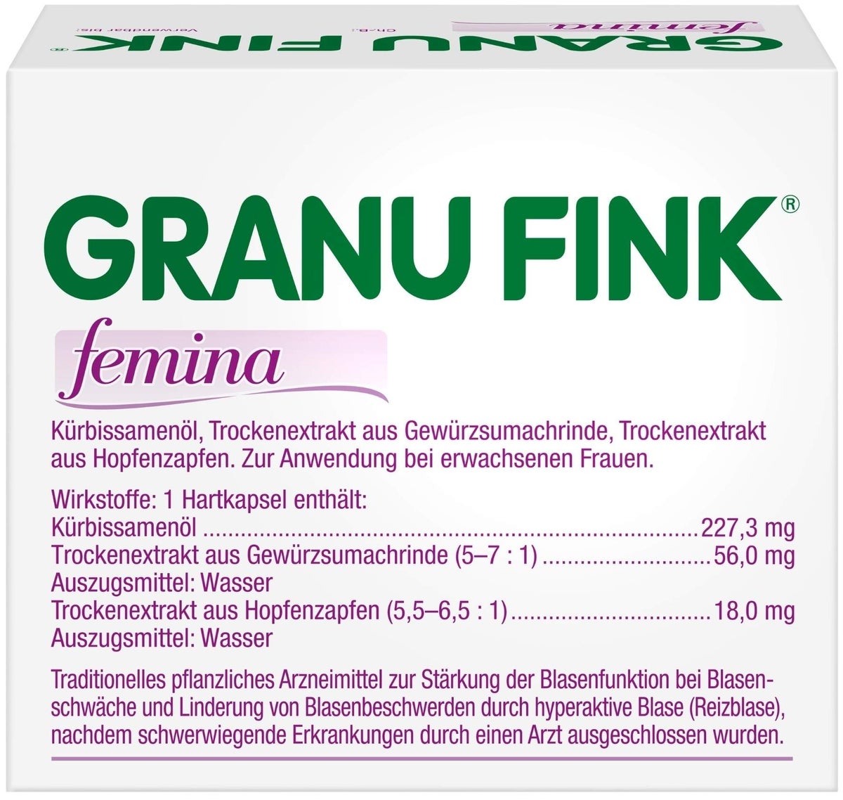 Granu Fink Femina 60 Kapseln