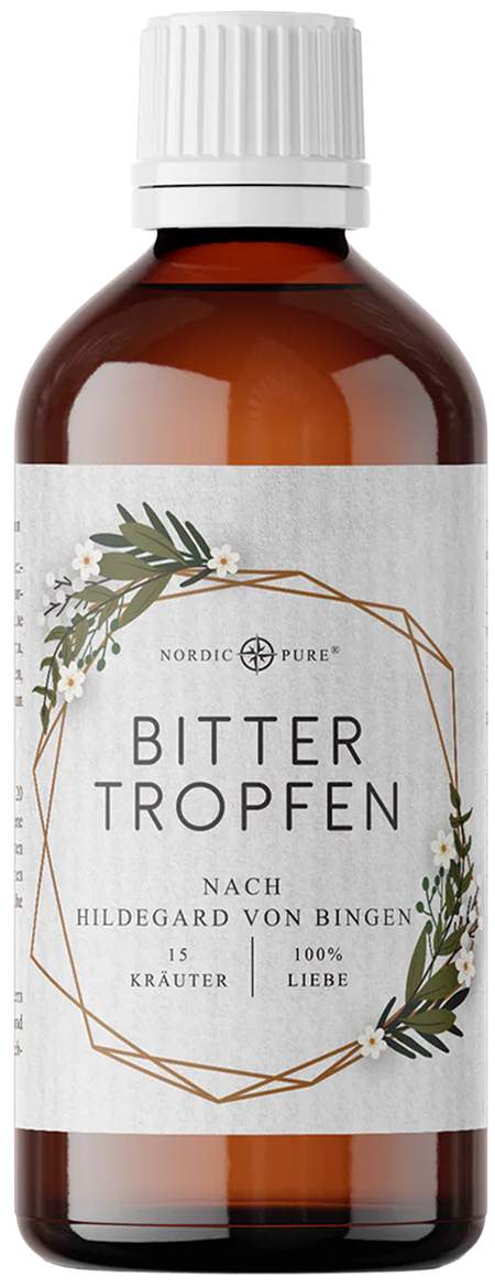 Bittertropfen 15 Kräuter Bitterstoffe Nordic Pure 100 ml