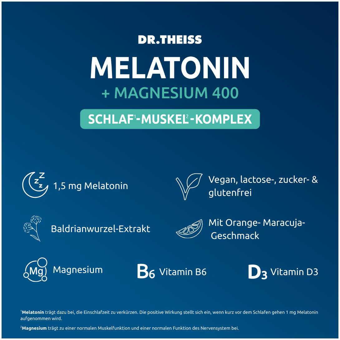 Dr.Theiss Melatonin + Magnesium Schlaf-Komplex 15 Stück