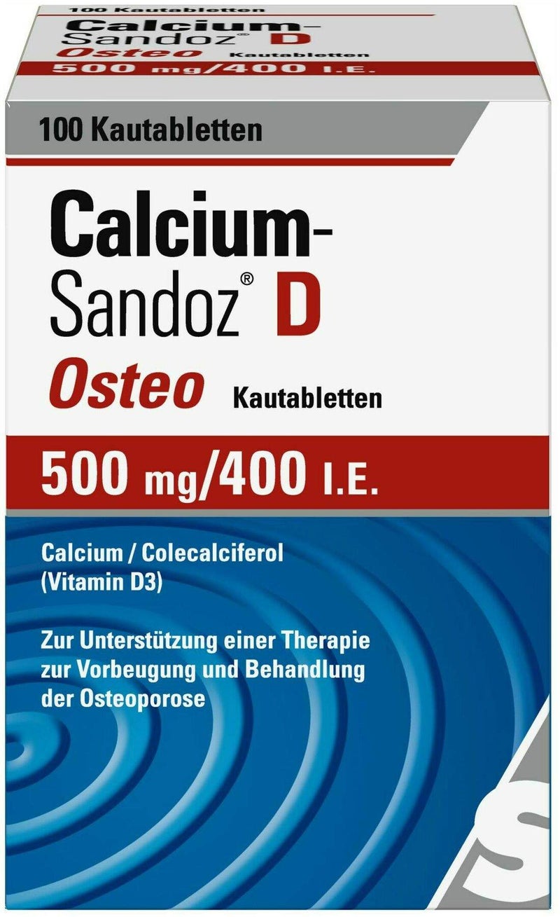 Calcium Sandoz D Osteo 100 Kautabletten