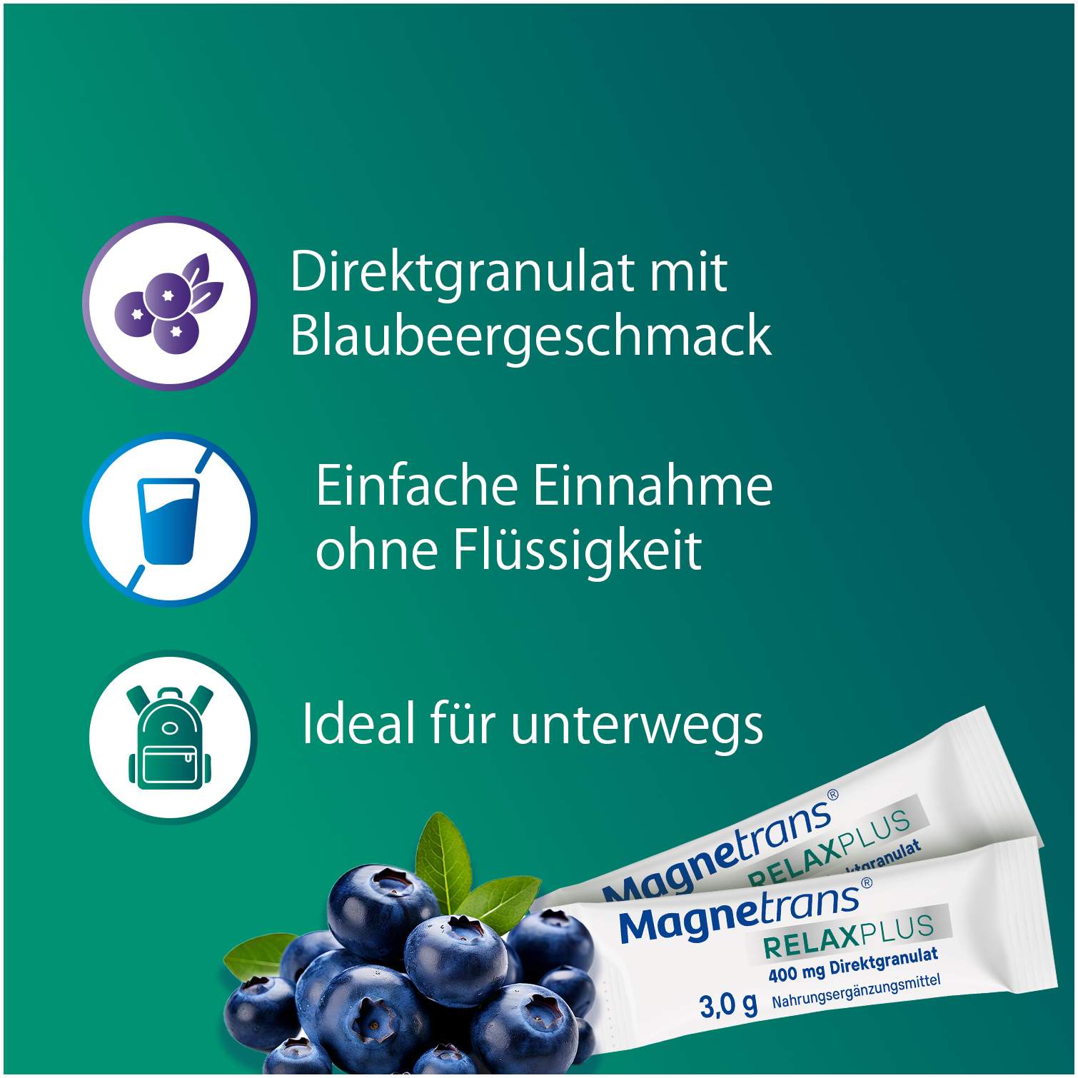 Magnetrans Relax+ 400 mg Granulat 50 x 3 g