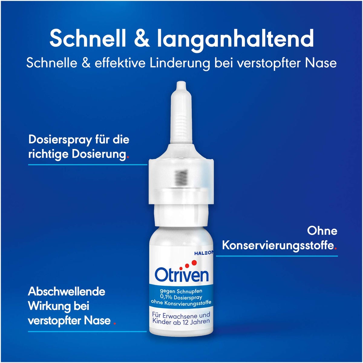 Otriven 0,1 % Dosierspray ohne Konservierungsstoffe 10 ml