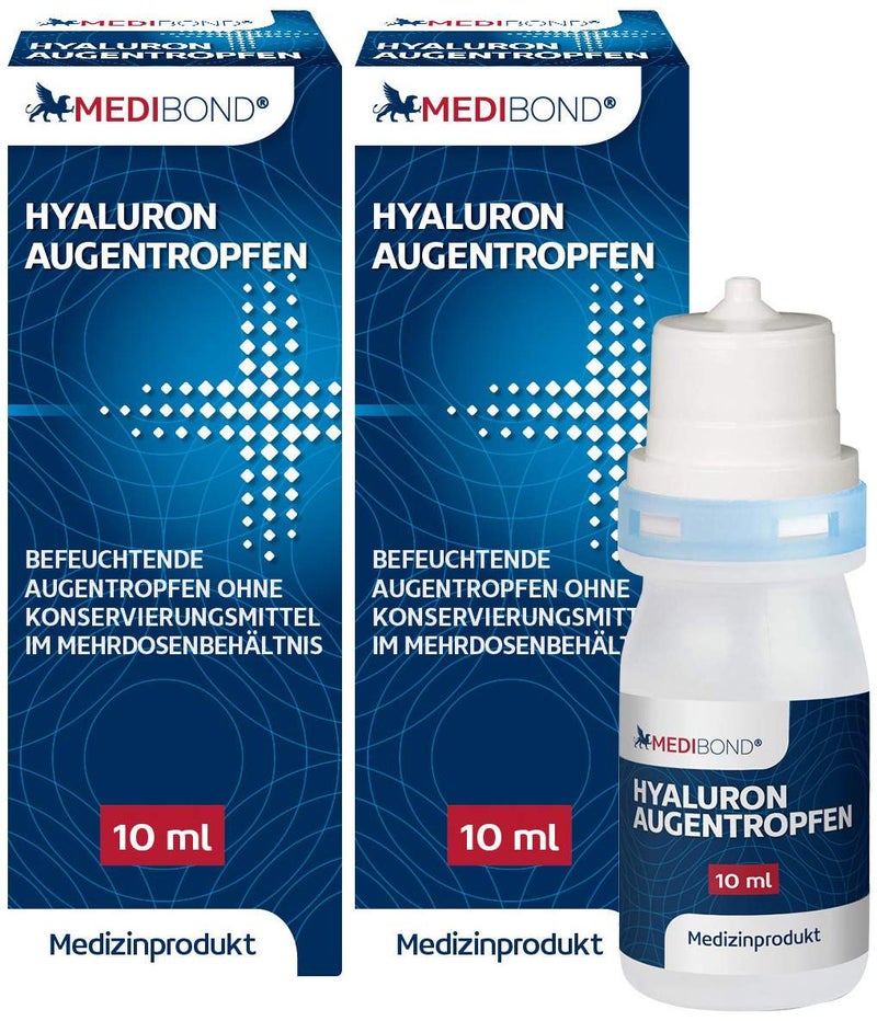 Hyaluron Augentropfen Medibond 2 x 10 ml