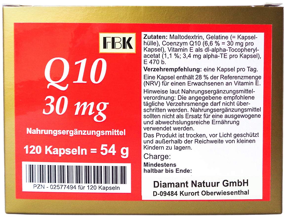 Q10 30 mg 120 Kapseln