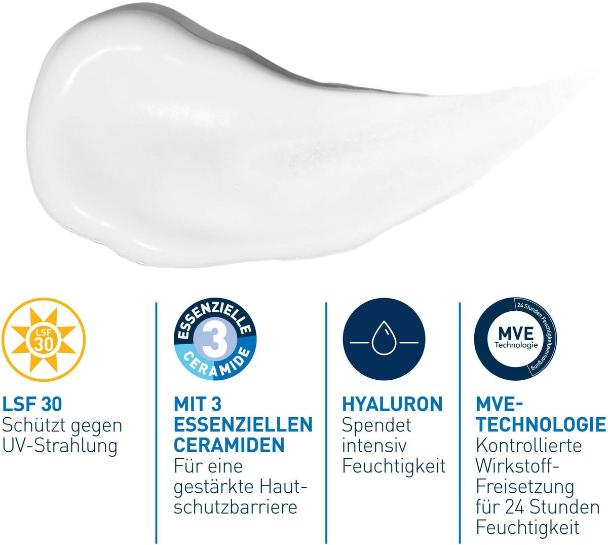 CeraVe Feuchtigkeitsspendende Gesichtscreme LSF 30 52 ml + gratis Schäumendes Reinigungsgel 20 ml
