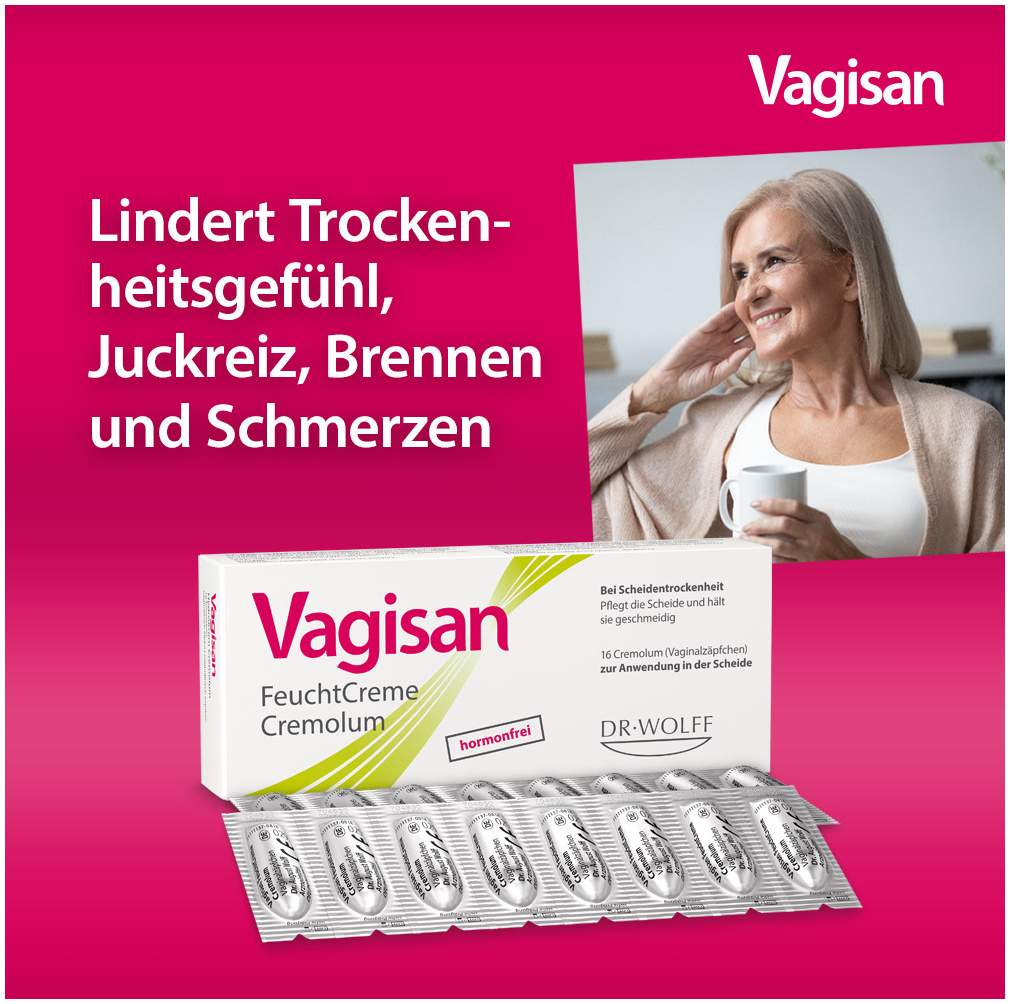 Vagisan Feuchtcreme Cremolum 16 Vaginalzäpfchen