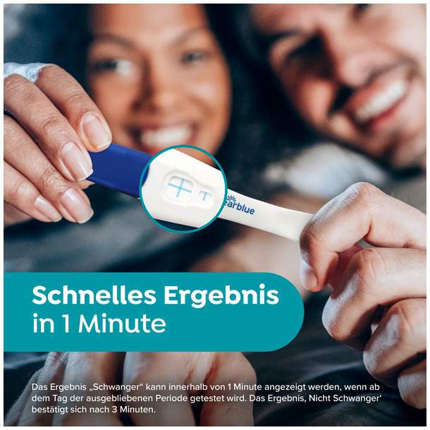Clearblue Schwangerschaftstest schnelle Erkennung 3 Tests