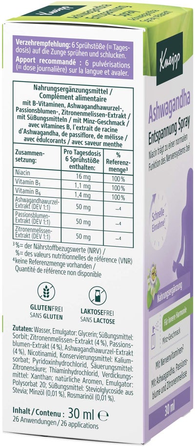 Kneipp Ashwagandha Entspannung Spray 30 ml
