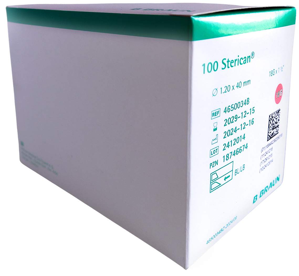Sterican Einmalkanüle 18 G 40 mm L 100 Kanülen