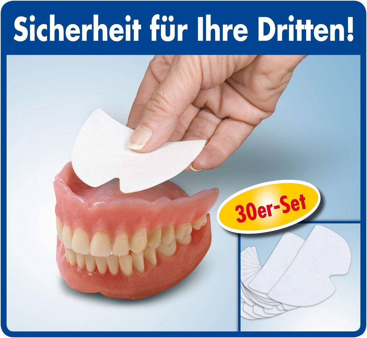 Prothesenhaftplättchen Oberkiefer