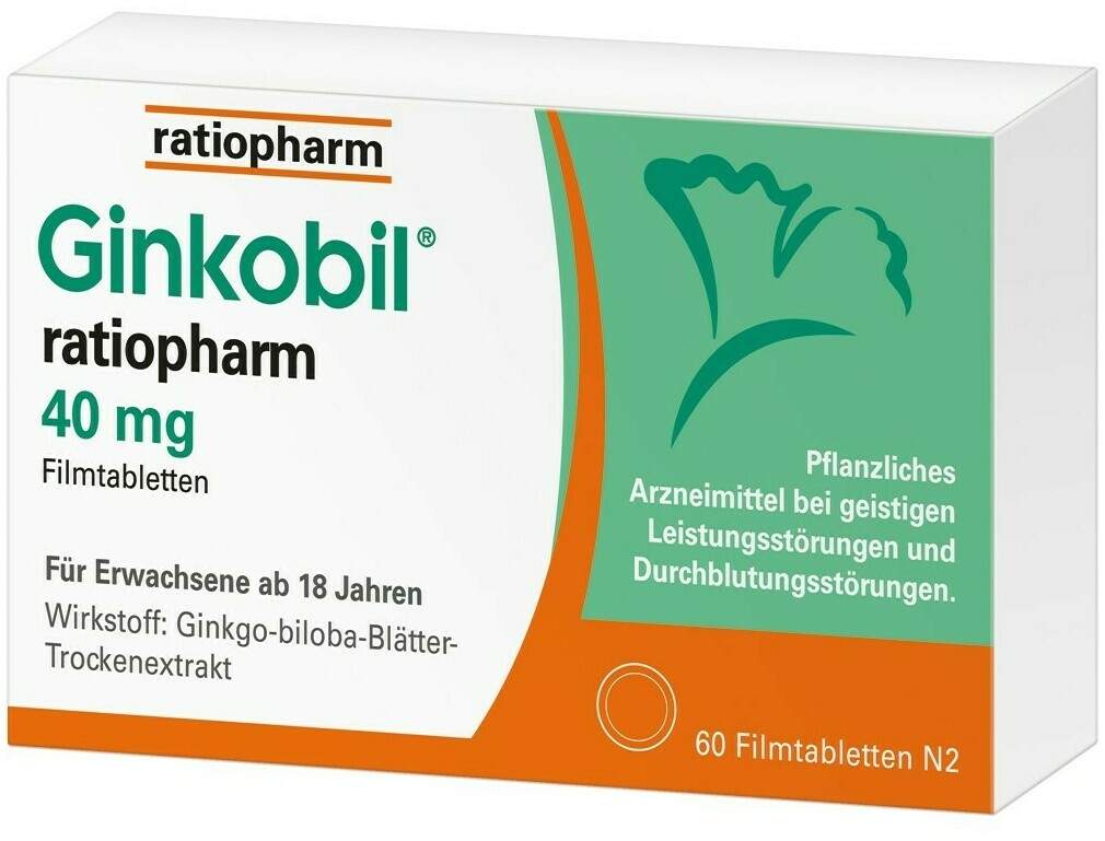 Ginkobil ratiopharm 40 mg 60 Filmtabletten