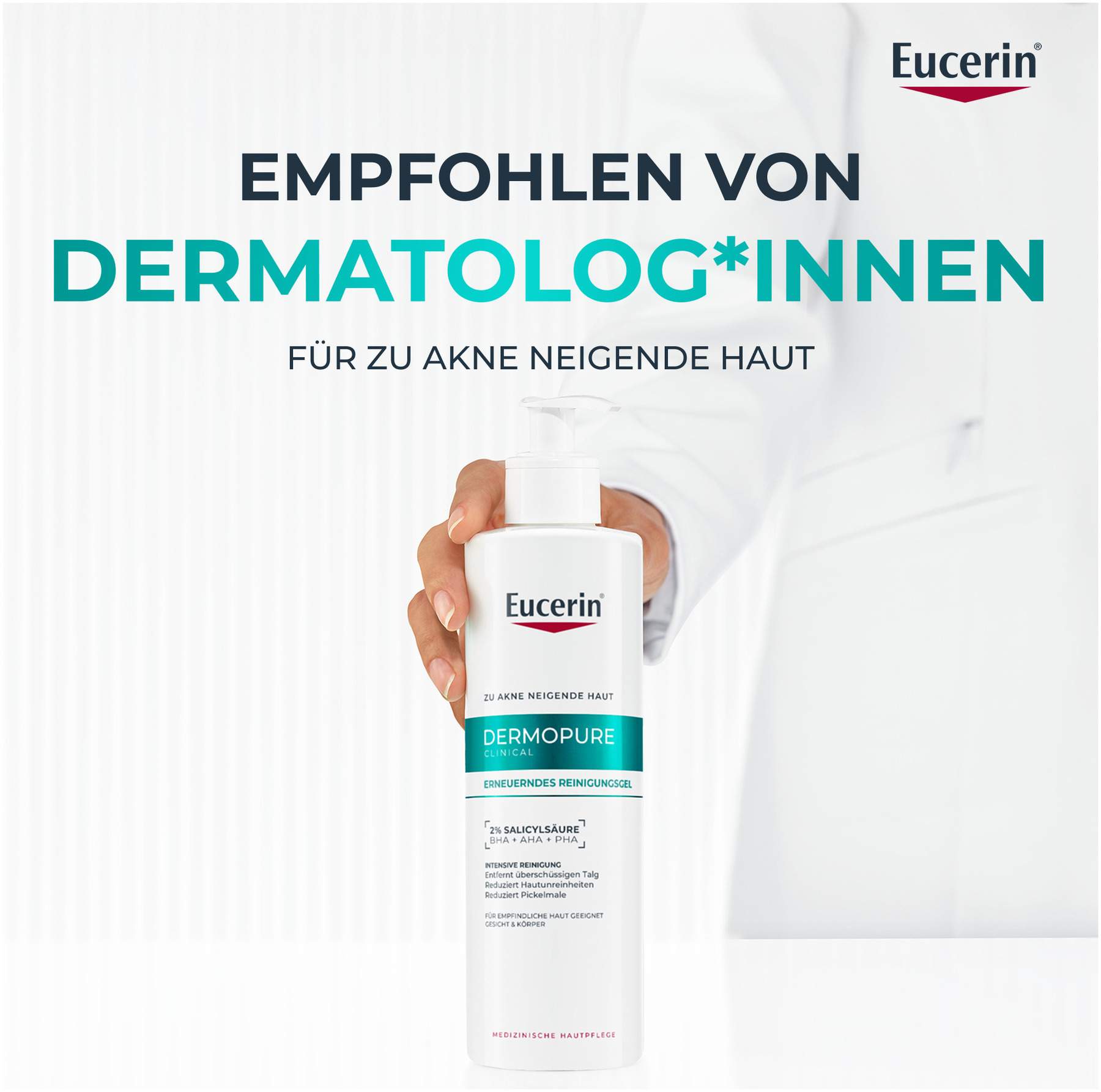Eucerin DermoPure Clinical erneuerndes Reinigungsgel 400 ml