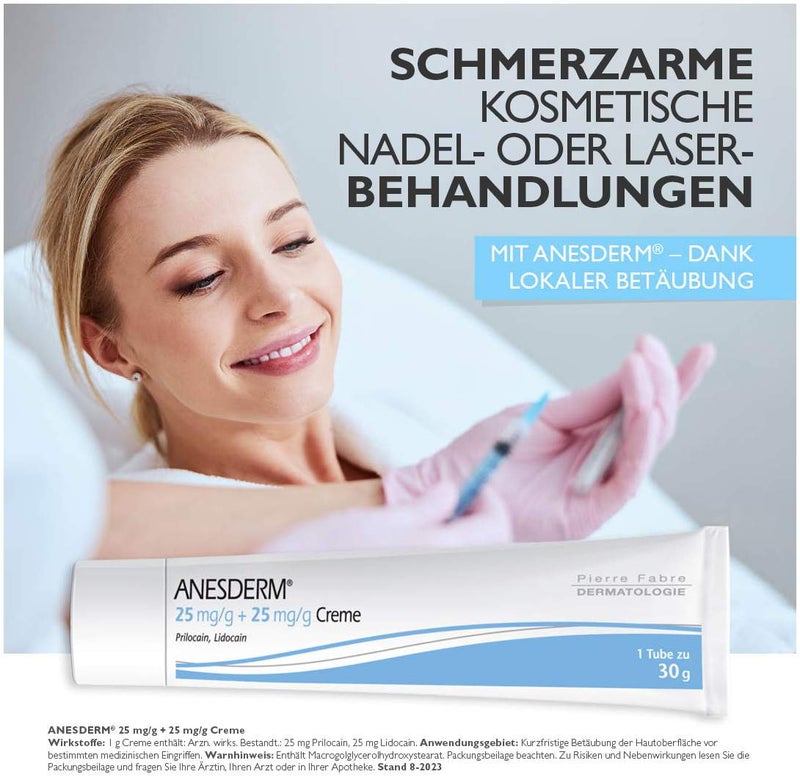 Anesderm 25 mg Pro G + 25 mg Pro G 5g Creme + 2 Pflaster