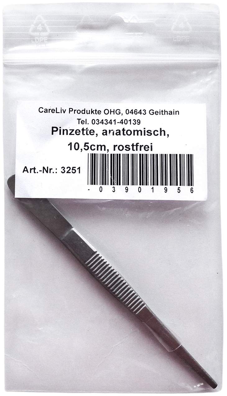 Pinzette Anatomisch 10,5 cm 1 Stück