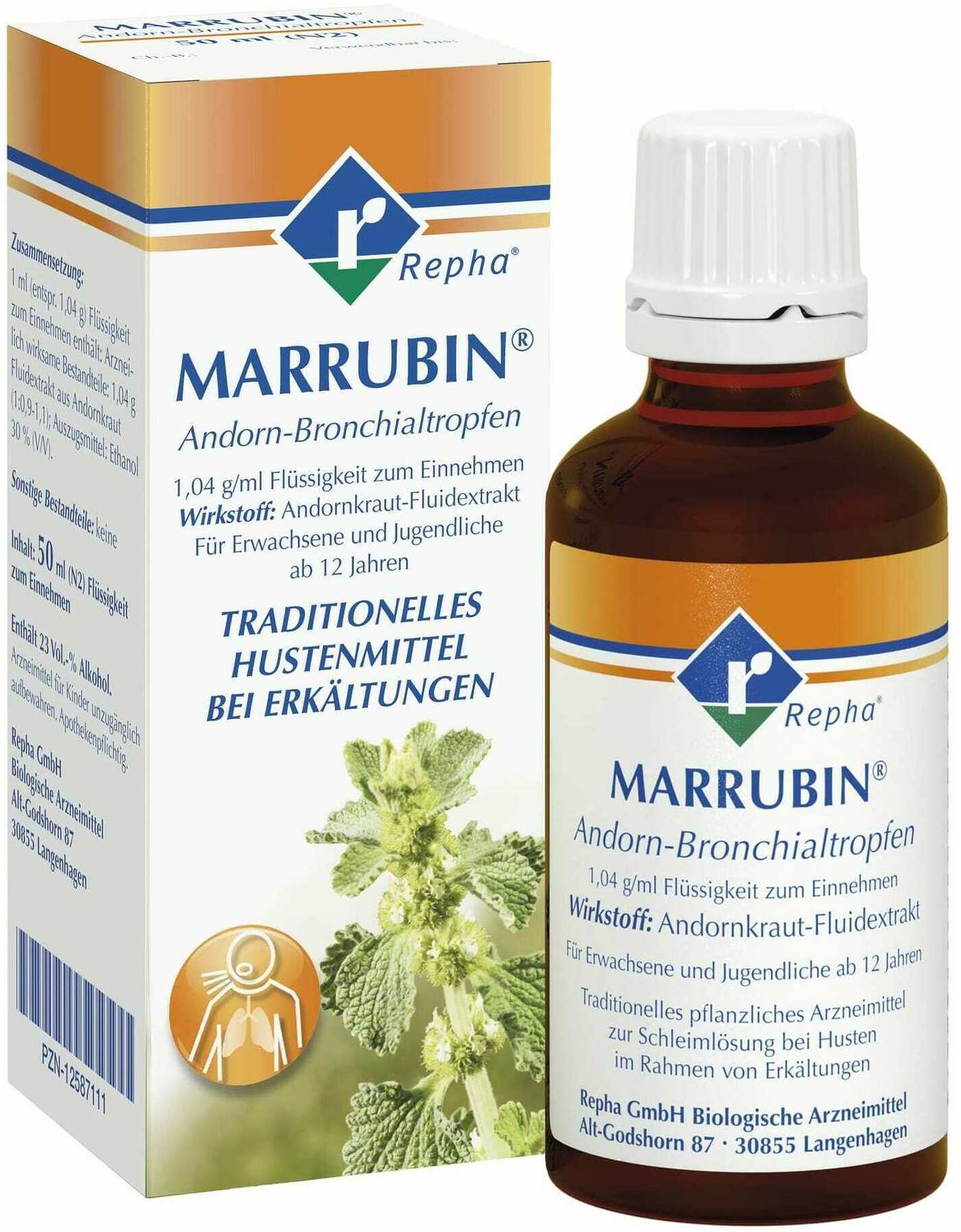 Marrubin Andorn-Bronchialtropfen 50 ml
