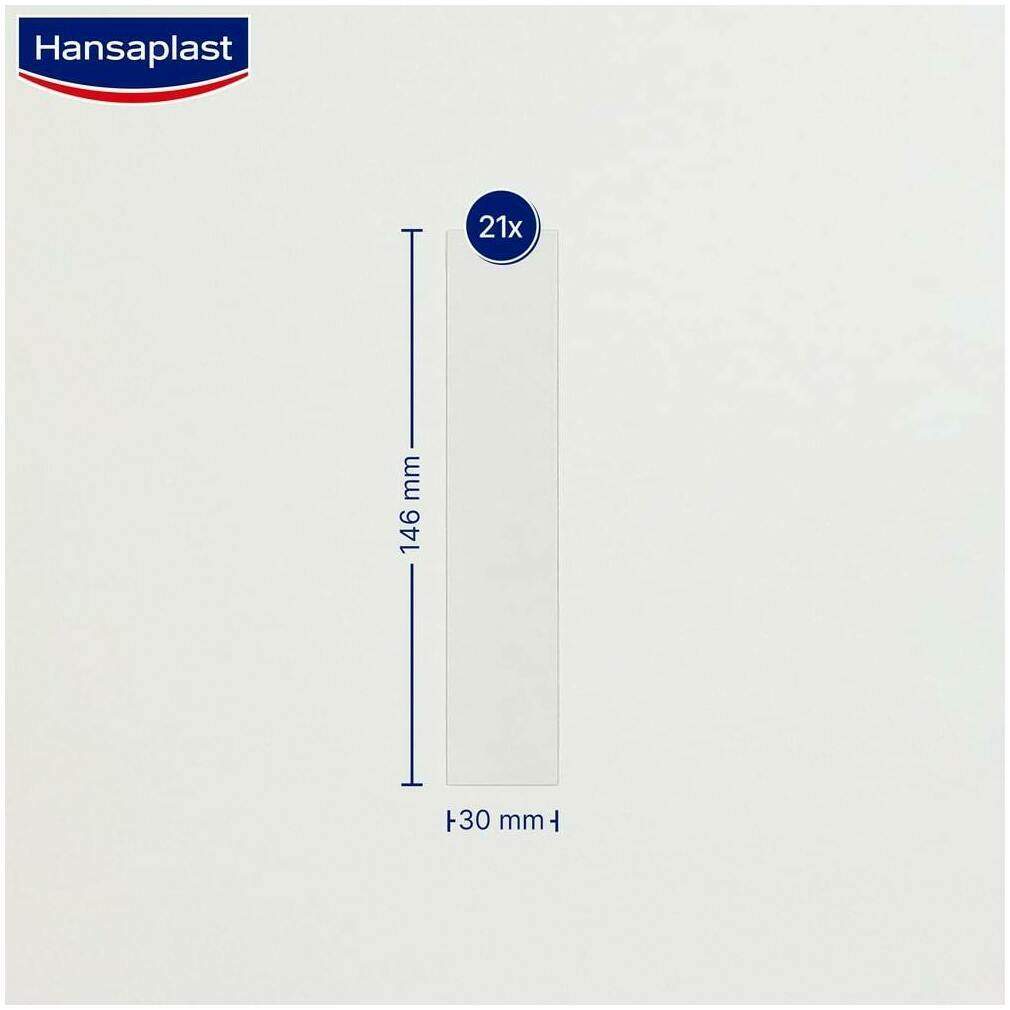 Hansaplast Pflaster Narben Reduktion Xl 3 cm X 14,6 cm 21 Stück