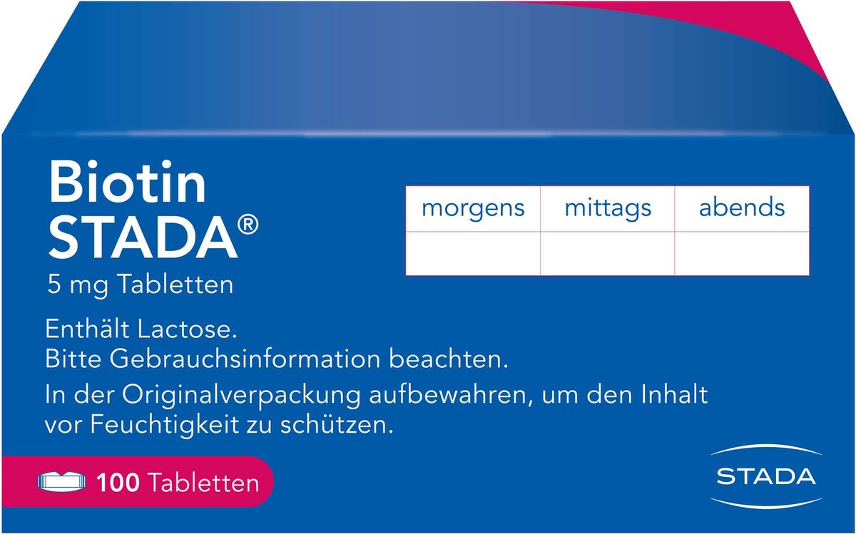 Biotin Stada 5 mg 100 Tabletten