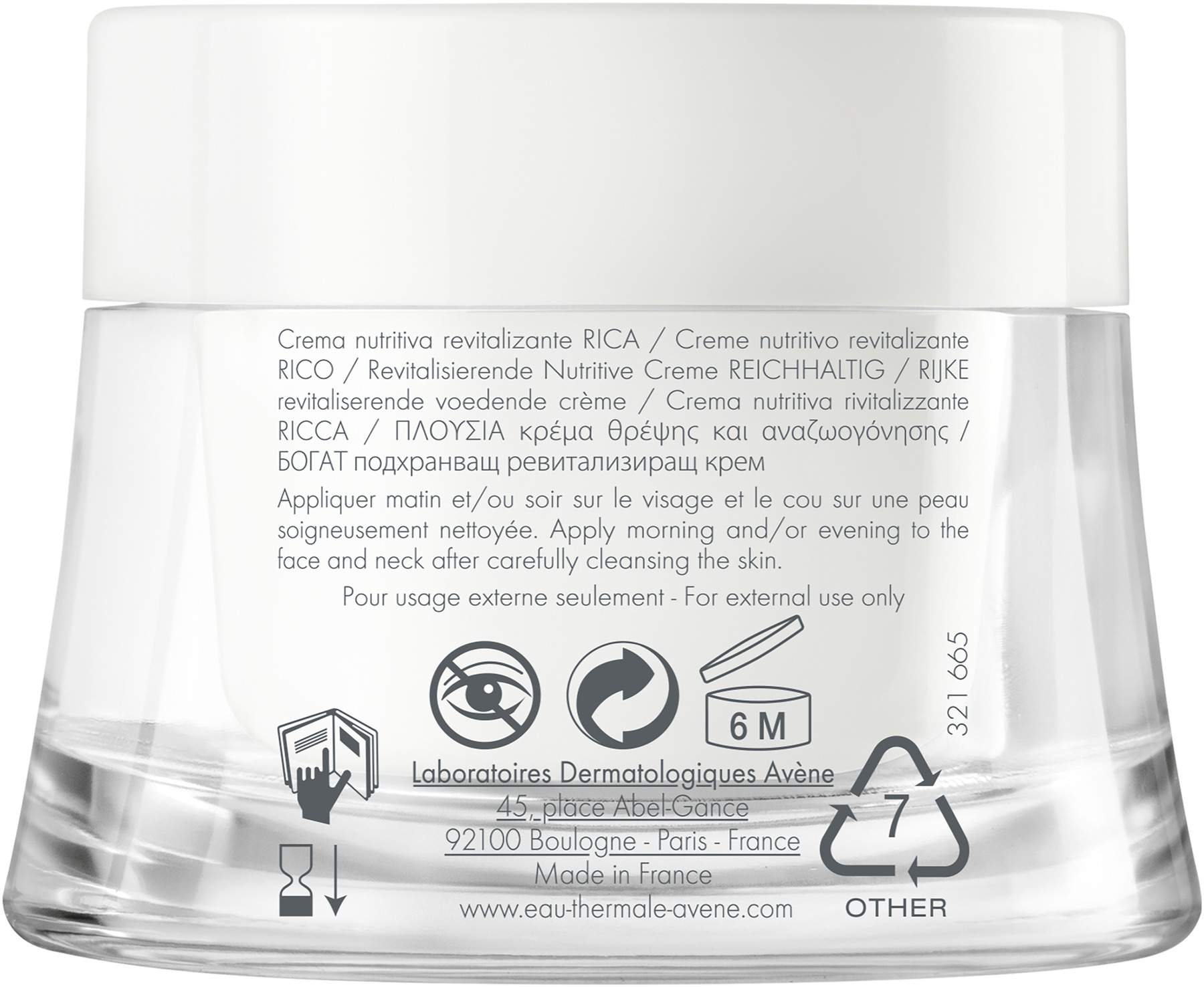 Avene Les Essentiels Revitalisierende Nutritive Creme reichhaltig 50 ml