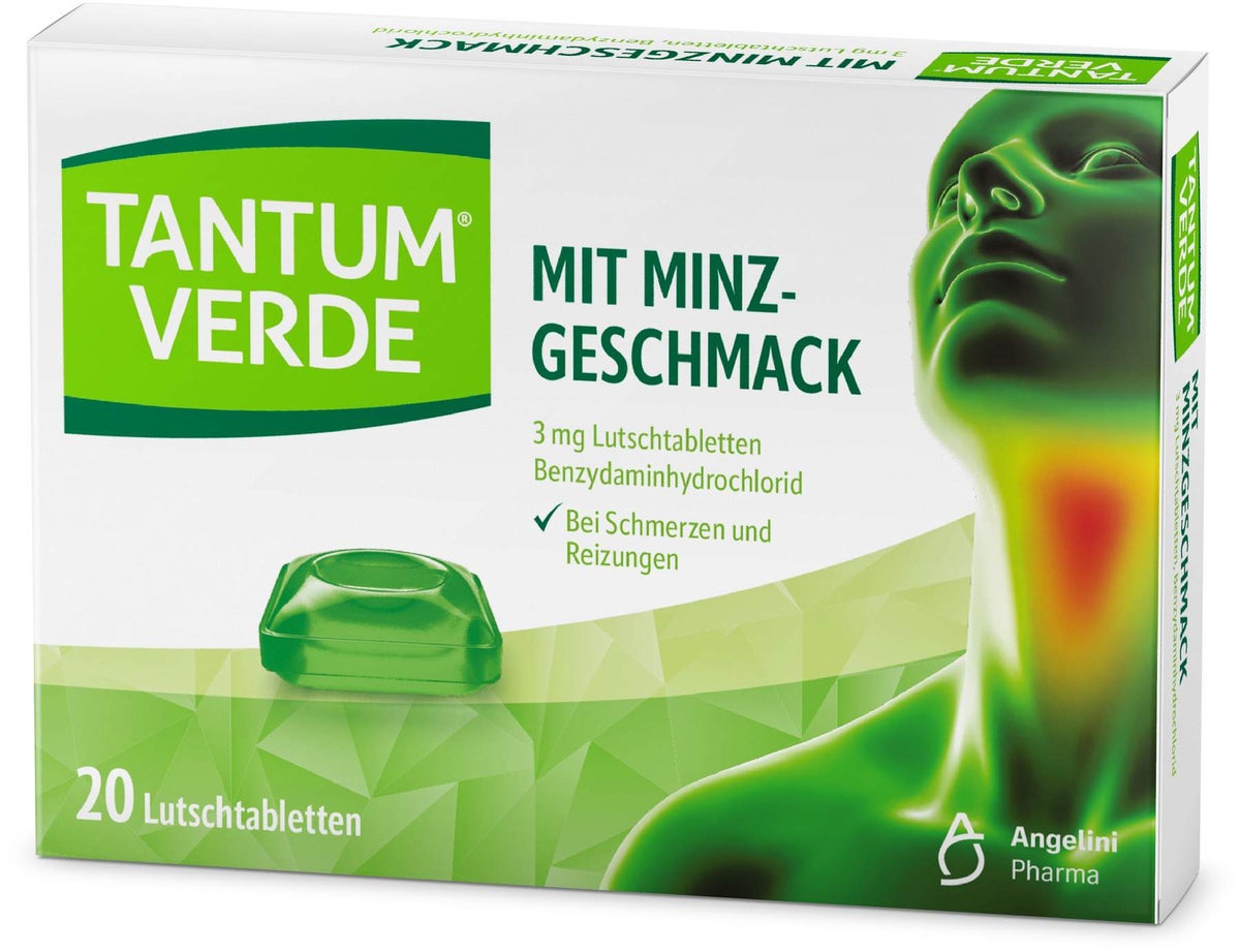 Tantum Verde 3 mg Minzgeschmack 20 Lutschtabletten