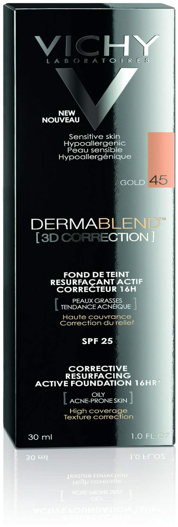 Vichy Dermablend 3d Make-Up 45 Gold 30 ml Creme