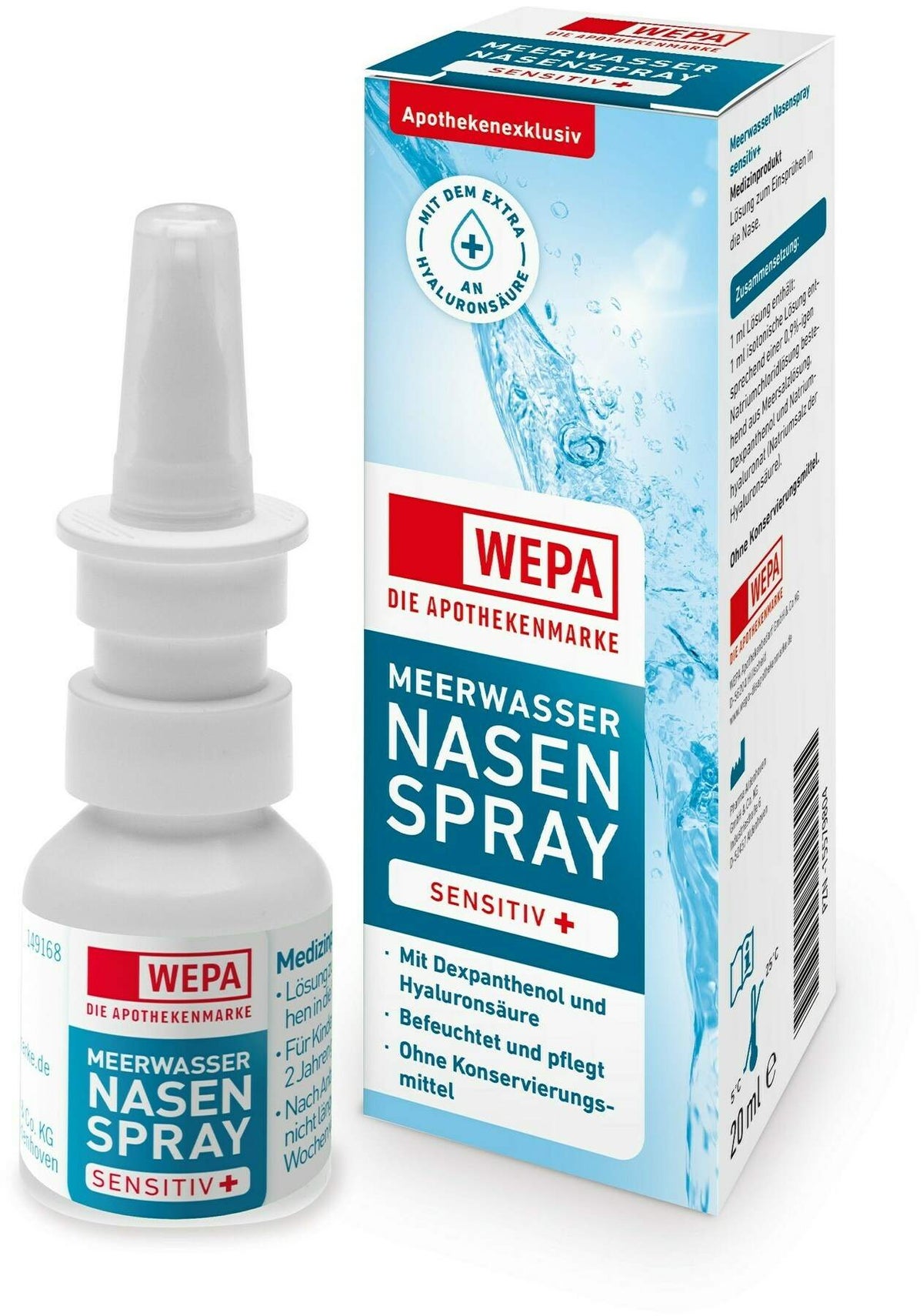 WEPA Meerwasser Nasenspray Sensitiv+ 20 ml