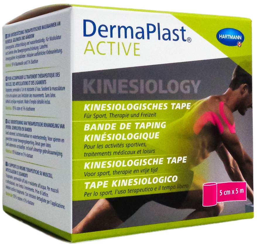 Dermaplast Active Kinesiology Tape 5 cm X 5 M Pink