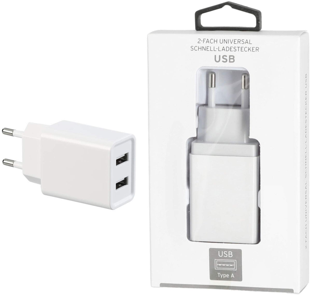 Ladeadapter mit 2 USB Ports,10 Watt