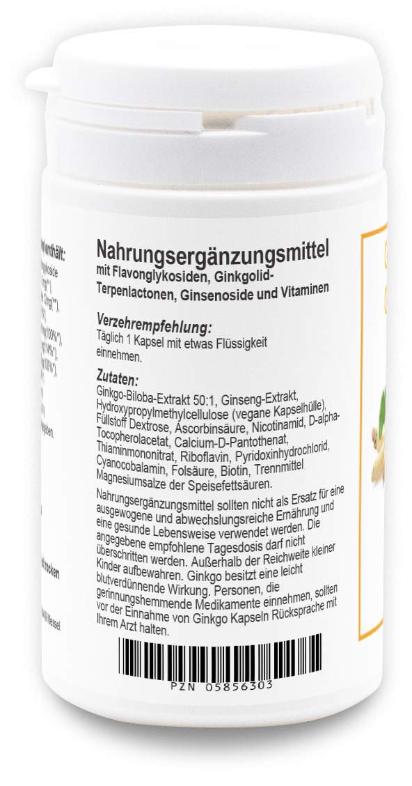 Ginkgo + Ginseng Premium Kapseln