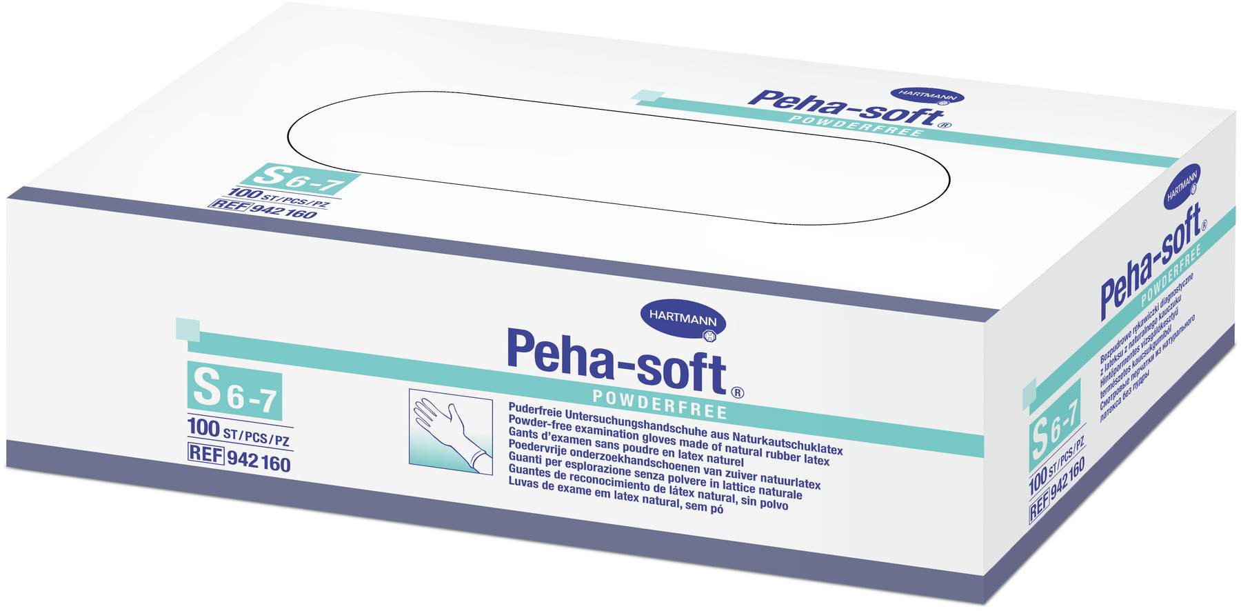 Peha-Soft Latex Einmal Untersuchungshandschuhe Puderfrei...