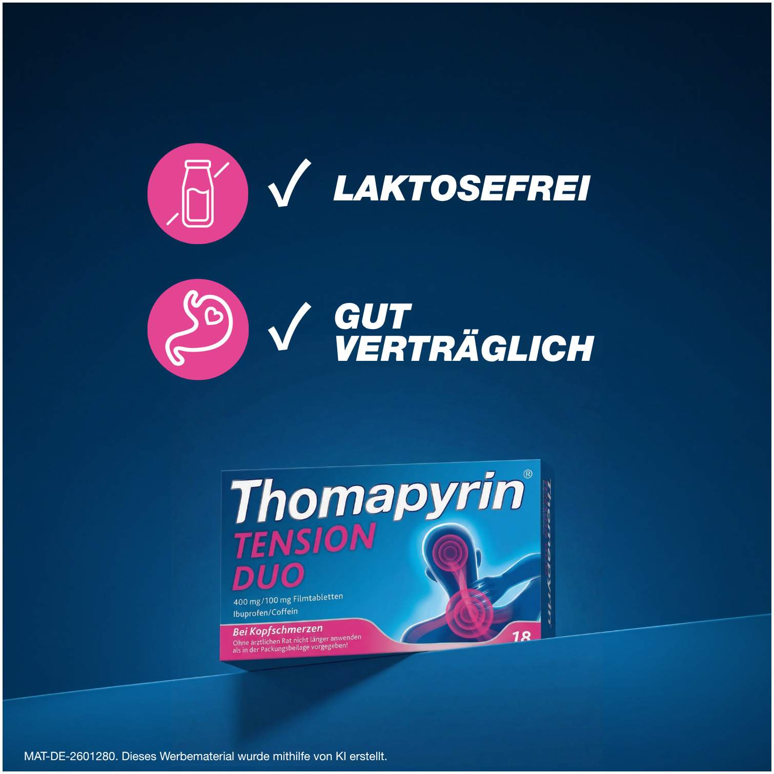 Thomapyrin Tension Duo 400 mg-100 mg 3 x 18 Filmtabletten