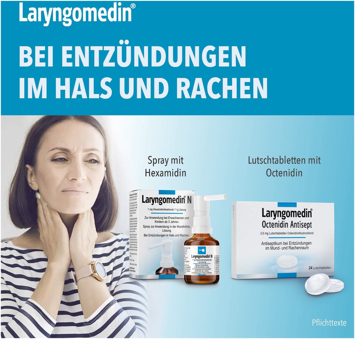 Laryngomedin Octenidin Antisept 2,6 mg Lutschtabl. 24 Stück