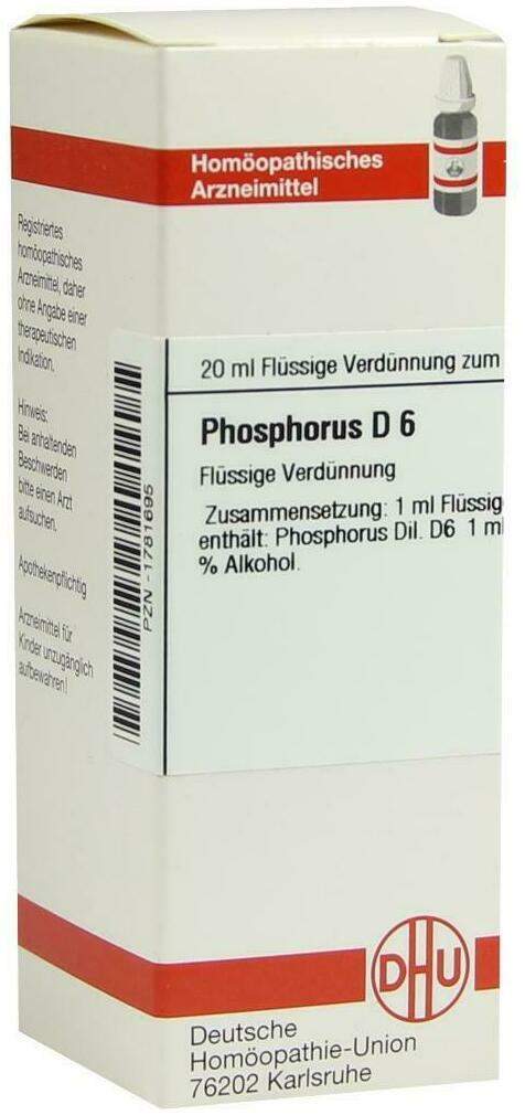 Dhu Phosphorus D6 Dilution 20 ml