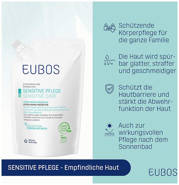 Eubos Sensitive Lotion Dermo Protectiv Nachfüllbeutel 400 Ml...