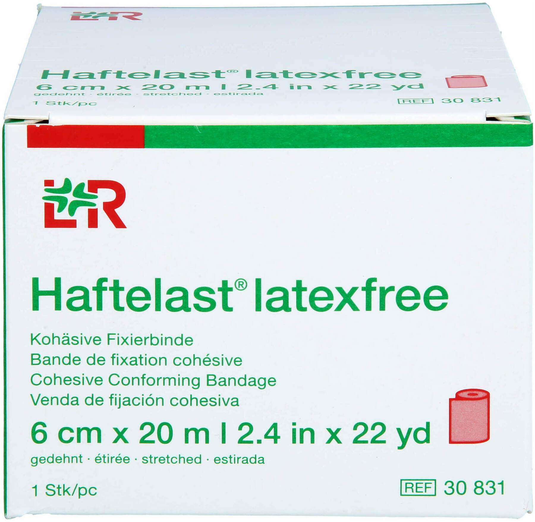 Haftelast Fixierb.Kohäs.Latexfrei 6 Cmx20 M Rot