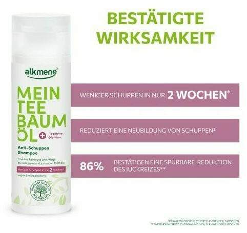 Alkmene Mein Teebaumöl Anti-Schuppen Shampoo 200 ml
