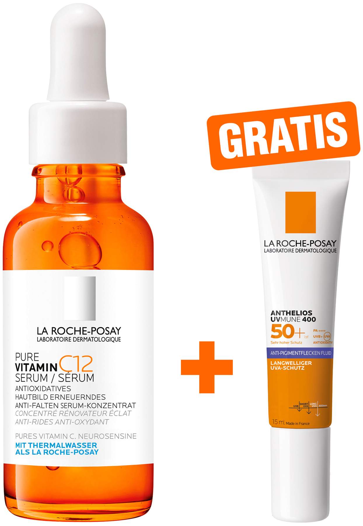 La Roche Posay Pure Vitamin C12 Serum 30 ml + gratis Anthelios Anti-Pigment Fluid 15 ml